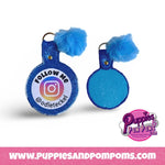 Handmade Personalised Instagram Name Keyring