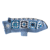 Handmade Crochet Dog Coat / Jumper - Baby Blue