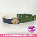 Handmade Biothane Dog Collar - Cornish Hunting Tartan