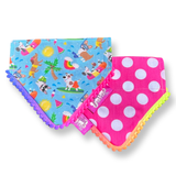 Handmade Beach Dogs Polka Dot Dog Bandana - Slide On