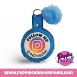 Handmade Personalised Instagram Name Keyring