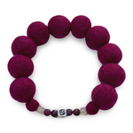 Zodiac Birthstone - Personalised Pom Pom Dog Collar