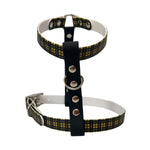 Handmade Cornish Tartan  Biothane Dog Harness - Vegan Leather / Waterproof Biothane