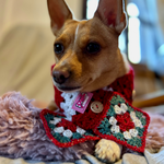 Christmas Scarf - Red Crochet