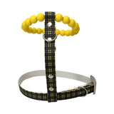 Handmade Cornish Tartan Bead & Biothane Dog Harness - Vegan Leather / Waterproof Biothane