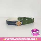 Handmade Biothane Dog Collar - Cornish Hunting Tartan