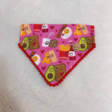 Handmade Dog Bandana - Made to be Together -Slide On