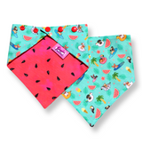 Dog Bandana - Summer Pool Party Watermelon - Snap On