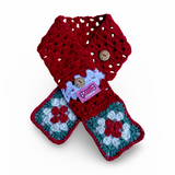 Christmas Scarf - Red Crochet