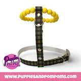 Handmade Cornish Tartan Bead & Biothane Dog Harness - Vegan Leather / Waterproof Biothane