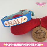 PERSONALISED NAME BADGE - VINYL & BIOTHANE - ADD ON FOR BIOTHANE DOG COLLARS & LEADS