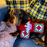 Christmas Scarf - Red Crochet