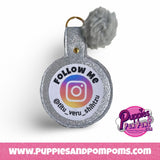 Handmade Personalised Instagram Name Keyring