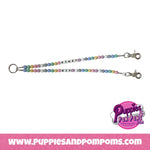 Handmade Pastel Bead Dog Splitter / Double Divider Leash