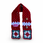 Christmas Scarf - Red Crochet