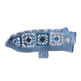 Handmade Crochet Dog Coat / Jumper - Baby Blue