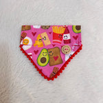 Handmade Dog Bandana - Made to be Together -Slide On