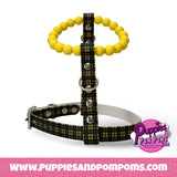 Handmade Cornish Tartan Bead & Biothane Dog Harness - Vegan Leather / Waterproof Biothane