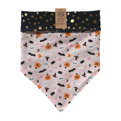 Halloween Dog Bandana - Tie on