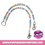 Handmade Pastel Bead Dog Splitter / Double Divider Leash