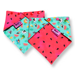 Dog Bandana - Summer Pool Party Watermelon - Snap On