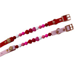 Handmade Valentine Beaded Dog Collar