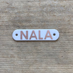 PERSONALISED NAME BADGE - VINYL & BIOTHANE - ADD ON FOR BIOTHANE DOG COLLARS & LEADS