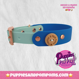 Custom Dog Collar - 25mm / 2 Colour - Vegan Leather / Biothane