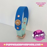 Custom Dog Collar - 25mm / 2 Colour - Vegan Leather / Biothane