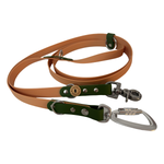 Hands Free Multi Dog Leash - Custom Colour - Vegan Leather / Waterproof Biothane - 2.5m