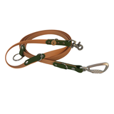 Hands Free Multi Dog Leash - Custom Colour - Vegan Leather / Waterproof Biothane - 2.5m