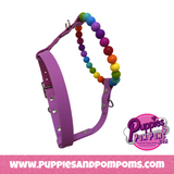 Handmade Rainbow Bead & Biothane Dog Harness - Vegan Leather / Waterproof Biothane