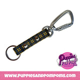 Handmade Biothane Keyring - Cornish Tartan