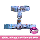 Handmade Adjustable H Dog Harness - Mermaids