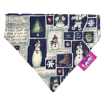 Christmas Dog Bandana - Vintage Snowmen