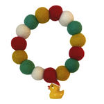 Christmas Ducks Pom Pom Dog Collar - 2cm Balls