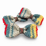 Handmade Dog Bow Tie Crochet & Pom Poms