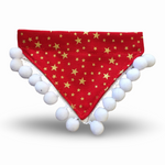 Christmas Stars and Snowballs Bandana