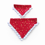 Christmas Stars and Snowballs Bandana