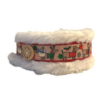 Christmas Dachshunds - Handmade Fluffy Biothane Dog Collar - 25mm