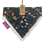 Christmas Dog Pompom Bandana - Christmas Feast