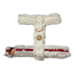 Handmade Christmas H Dog Harness - Fluffy Faux Fur