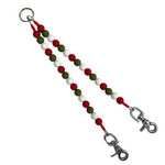 Handmade Christmas Bead Dog Splitter / Double Divider Leash