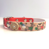 Christmas Dachshunds - Handmade Biothane Dog Collar - 2 Colour - 20mm