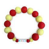 Personalised Pom Pom Dog Collar - España Love - Red