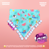 Summer pool party Polka Dot Bandana