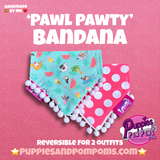 Summer pool party Polka Dot Bandana