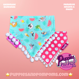 Summer pool party Polka Dot Bandana