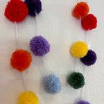 Pom Pom Garland - Rainbow Traditional Wool