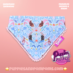 Handmade Mermaids Polka Dot Dog Bandana